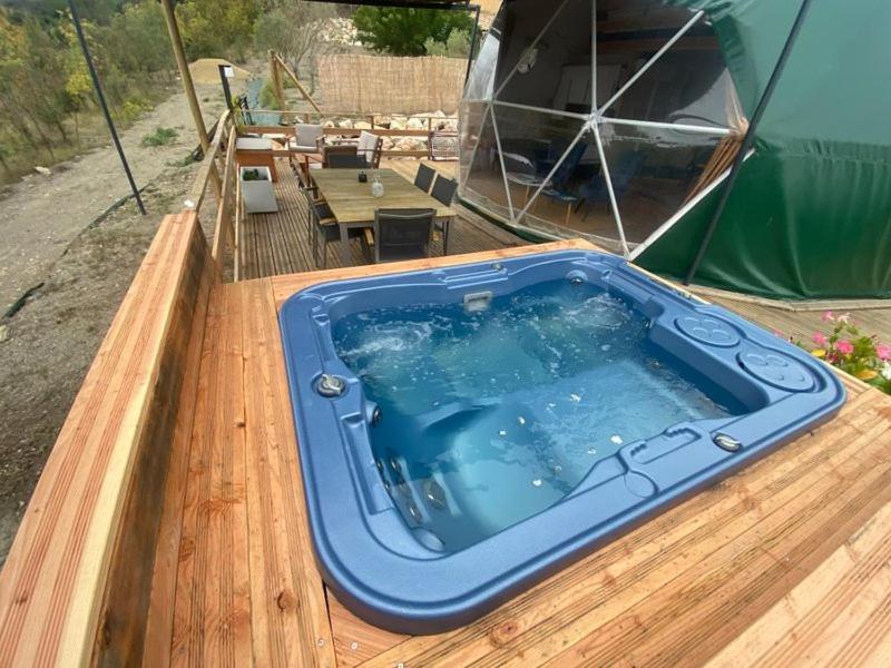 Bulle De L'Escale Coconing Avec Jacuzzi Privatif Villa Durban-Corbieres Buitenkant foto